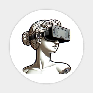 Venus of Milo Wearing VR Headset Magnet